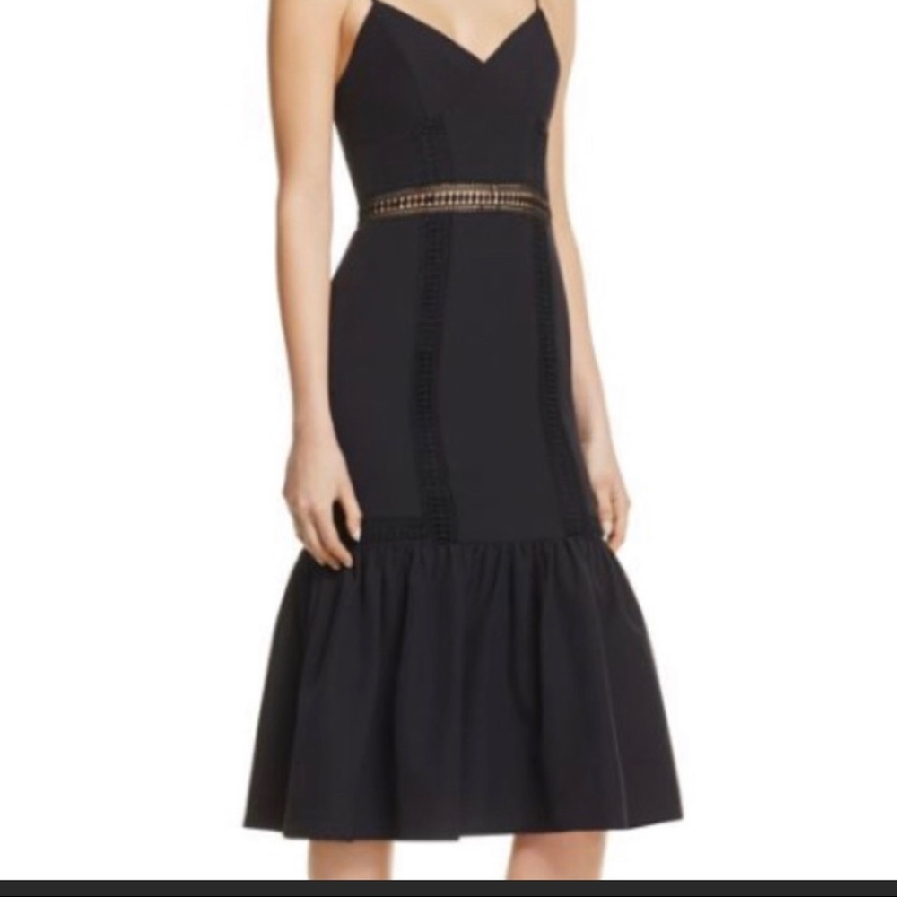 Aqua Flounce Hem dress